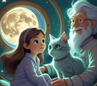 The Cat and the Moon